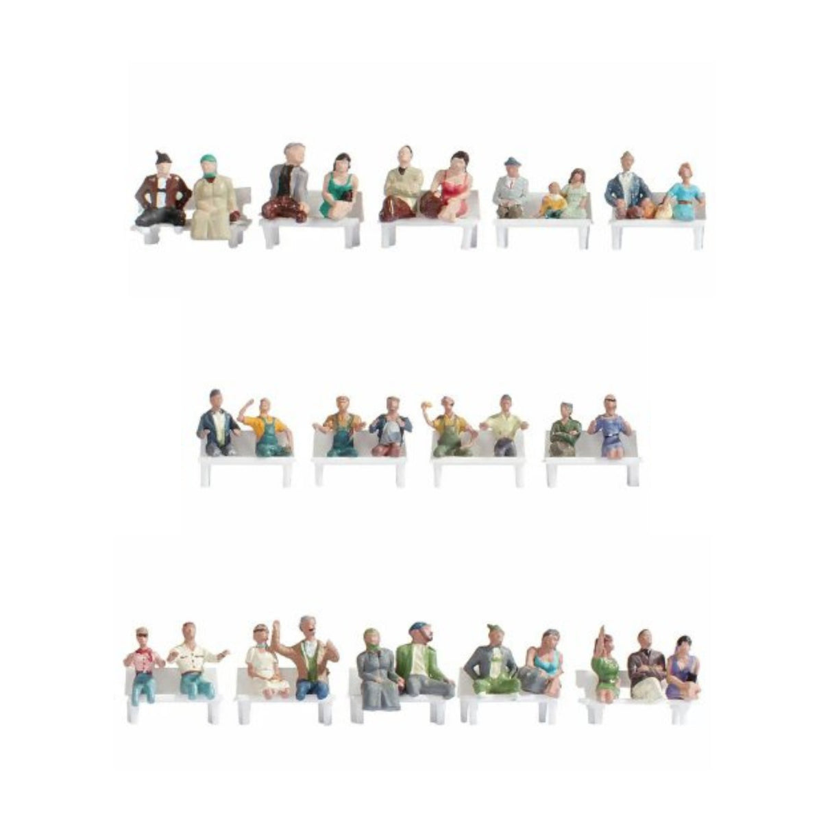 Noch 16050 Passengers (No Legs For Buses & Trains) (Pack of 30) - OO/HO