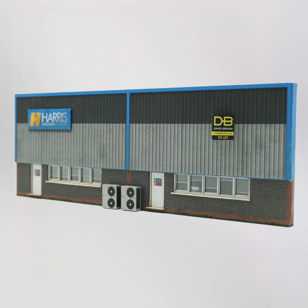 KX007-OO Ultra-Low Relief Industrial Unit Side Wall #1 - OO/4mm/1:76