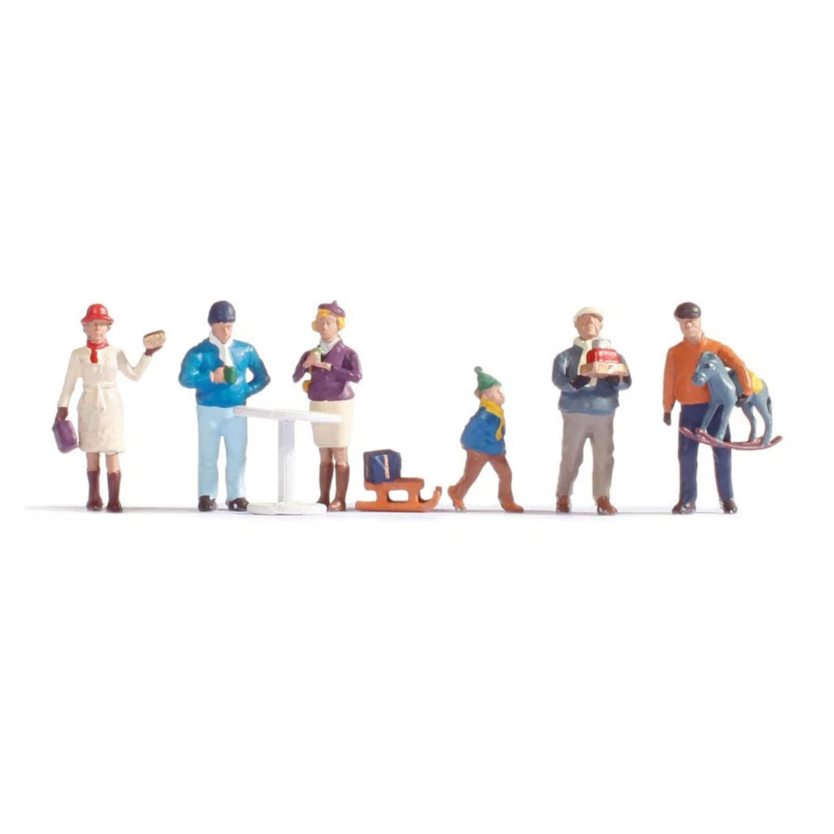 Noch 15926 Christmas Market Set (Pack of 6) - OO/HO