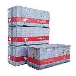 AX007-OO Freightliner Containers Card Kit 20ft Non Iso OO/4mm/1:76