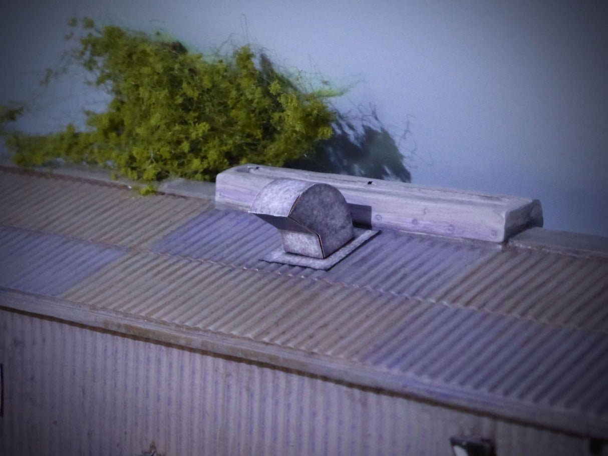 AX037-OO Gooseneck Industrial Roof Vents-(Pack of 12) OO/4mm/1:76