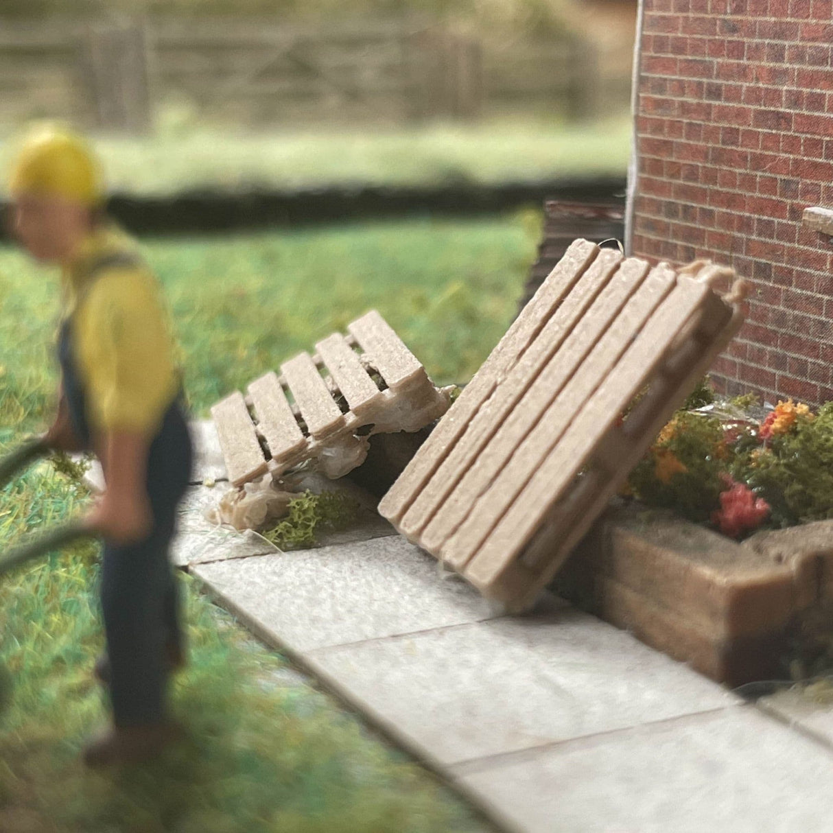 AX063-OO 3D Printed Real Wood Pallets (Pack of 24) OO/4mm/1:76