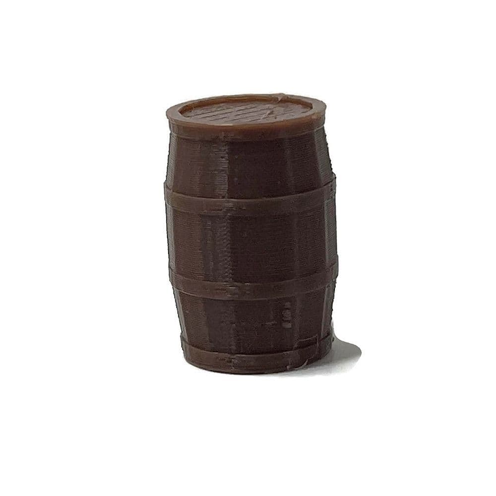 AX073-N 3D Printed Large Wooden Barrels (Pack of 20) N/2mm/1:148
