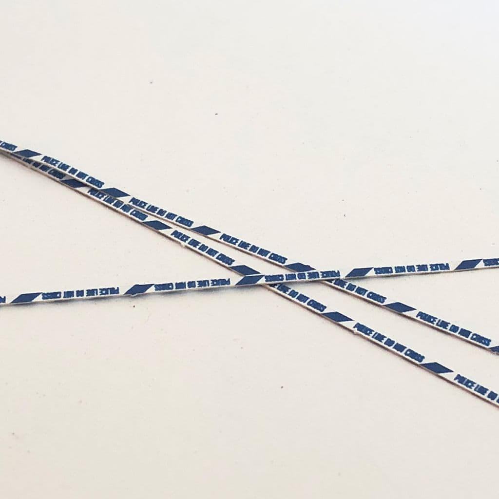 AX081-OO Police Line Do Not Cross Warning Tape (Pack of 60) OO/4mm/1:76