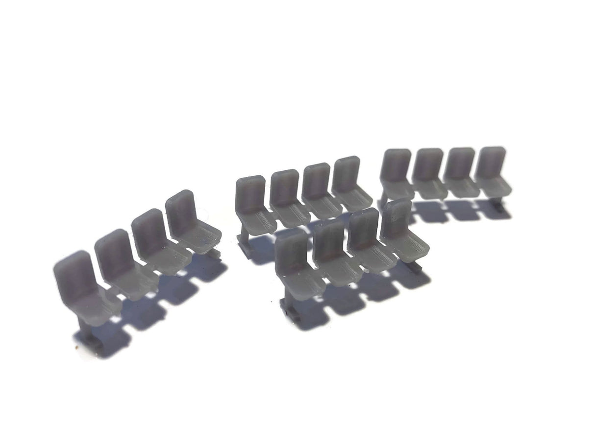 AX104-OO Modern Waiting Room / Platform Seating (Pack of 4) - OO/4mm/1:76