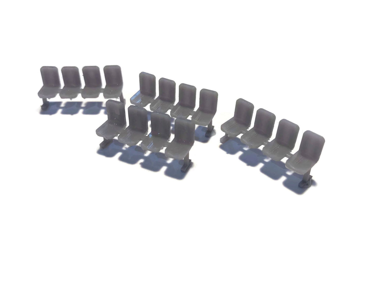 AX104-OO Modern Waiting Room / Platform Seating (Pack of 4) - OO/4mm/1:76