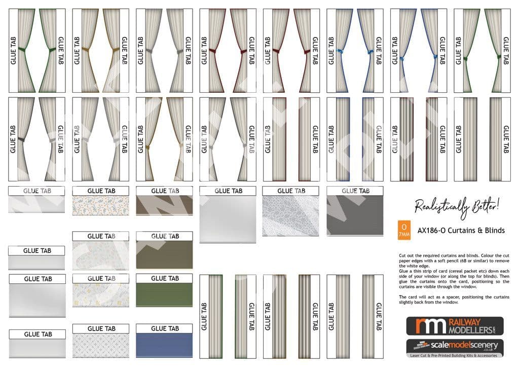 AX186-O Curtains & Blinds - O/7mm/1:43