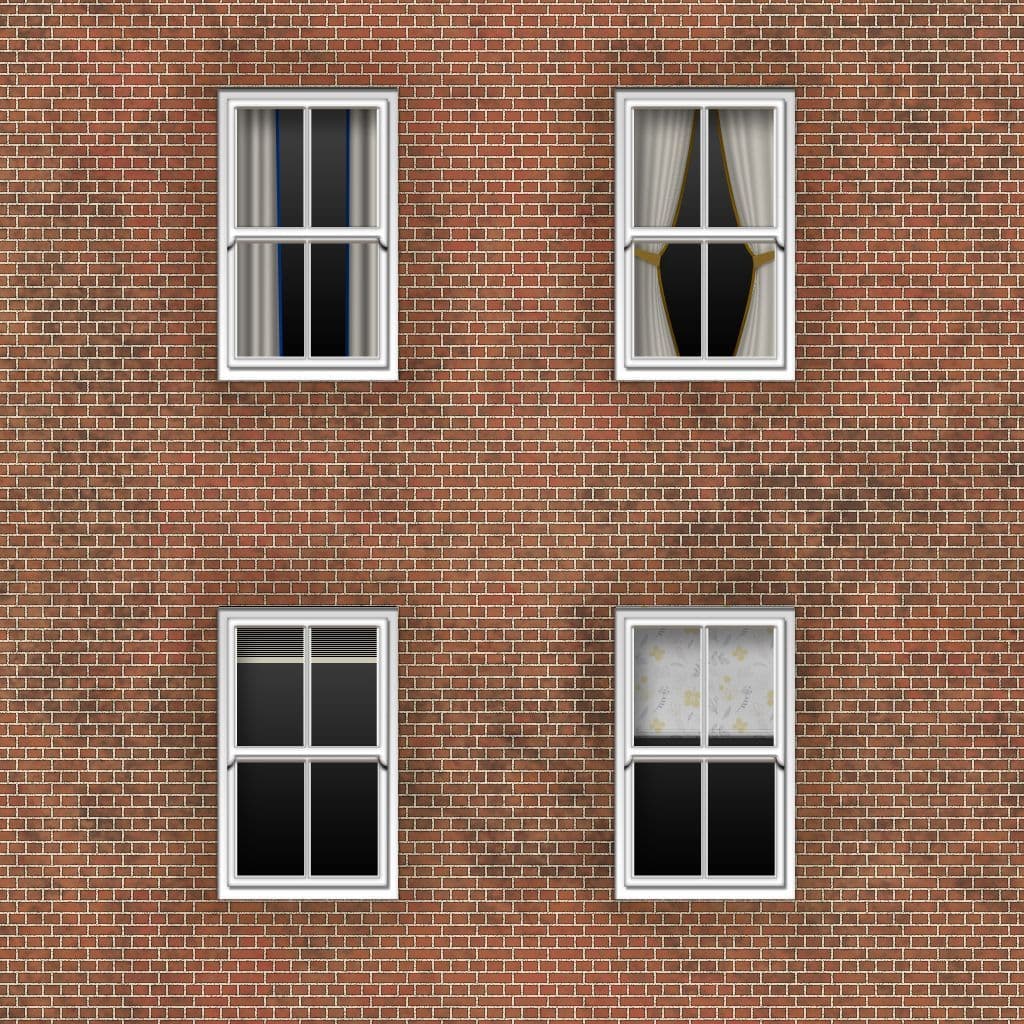 AX186-OO Curtains & Blinds - OO/4mm/1:76