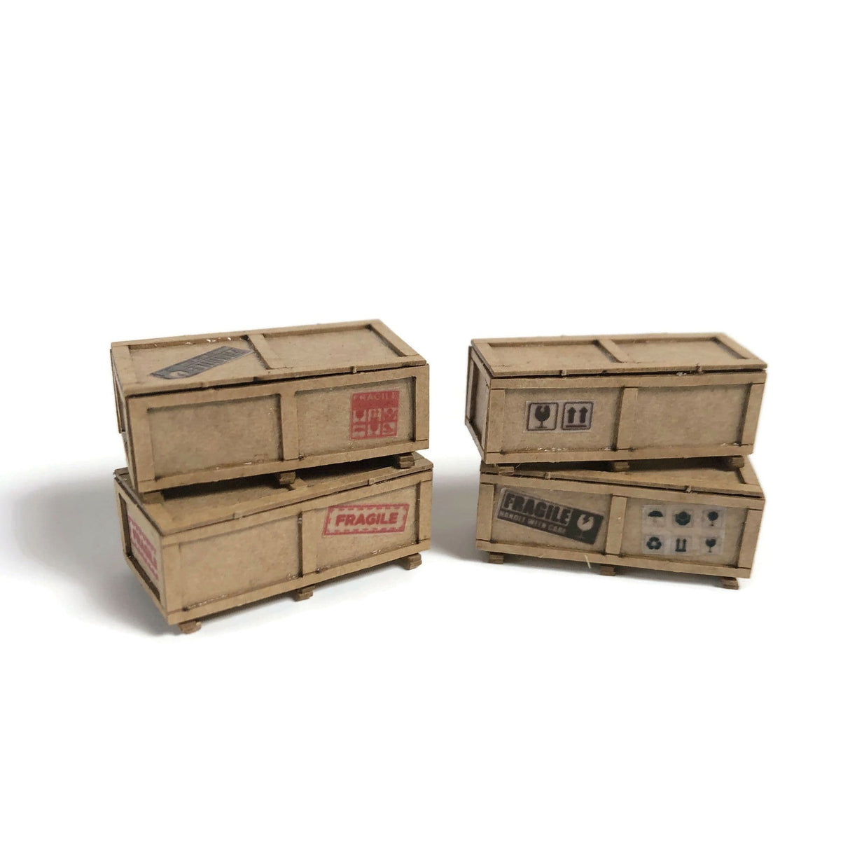AX196-OO Large Modern Shipping Crates (Pack of 4) - OO/4mm/1:76