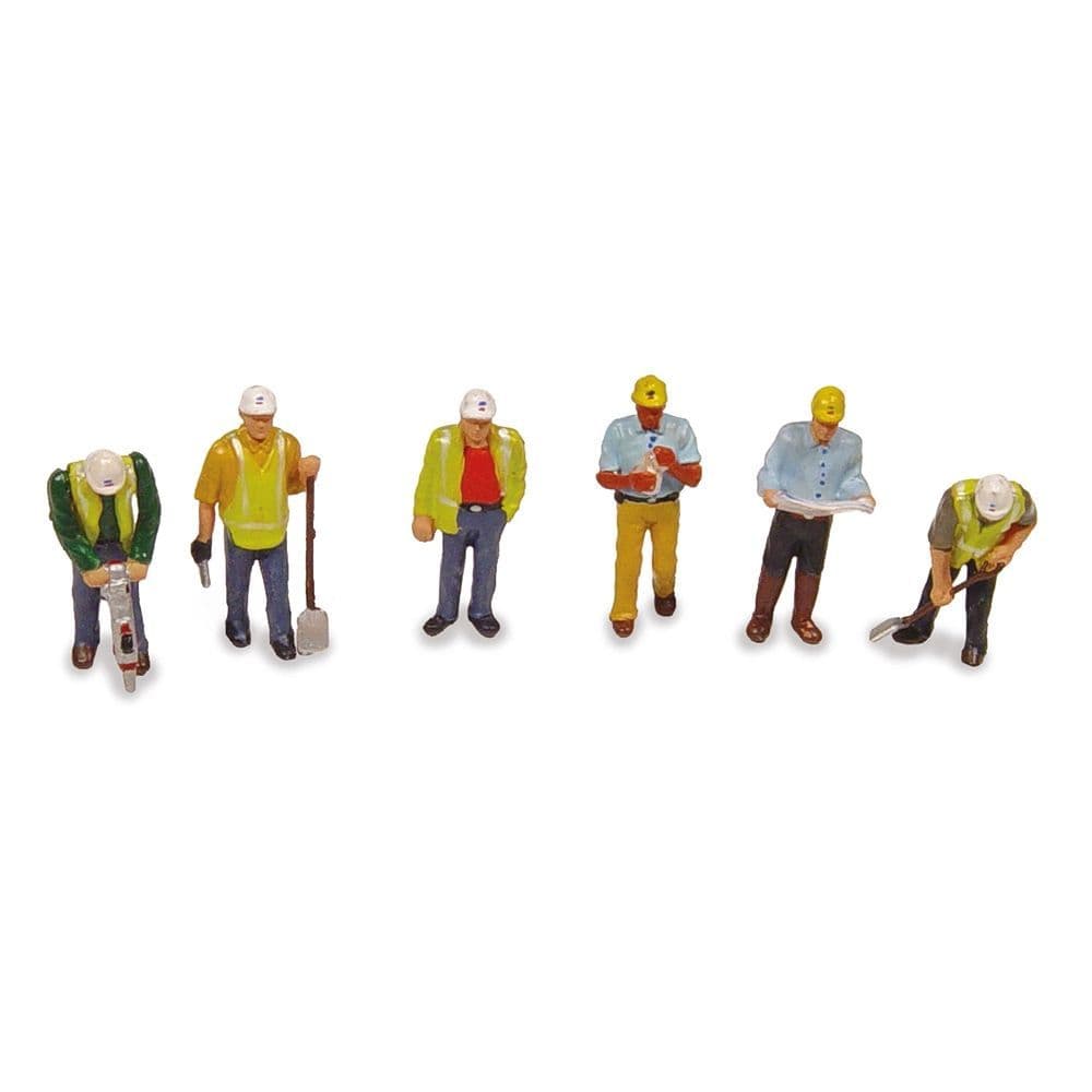 Bachmann 36-052 Civil Engineers Figures (Pack of 6) - HO/OO