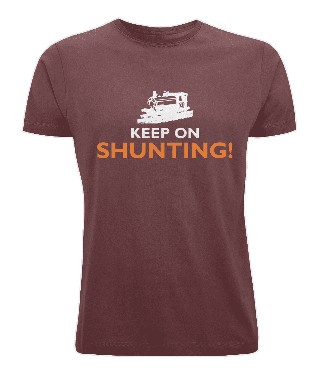 BY004 Classic Round Neck Men's T-Shirt Keep On Shunting T Shirt - Peckett