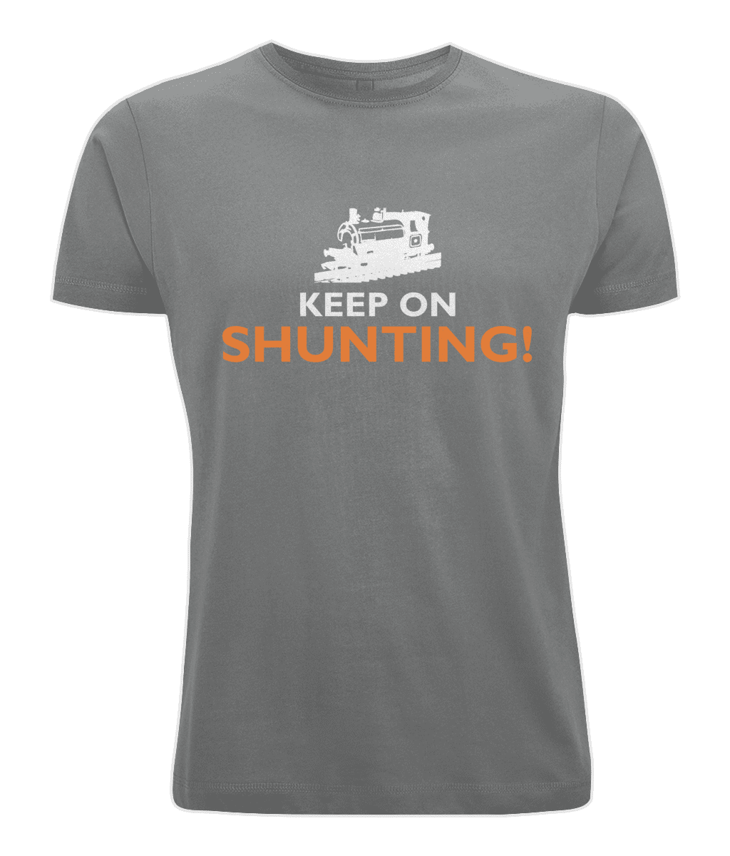BY004 Classic Round Neck Men's T-Shirt Keep On Shunting T Shirt - Peckett