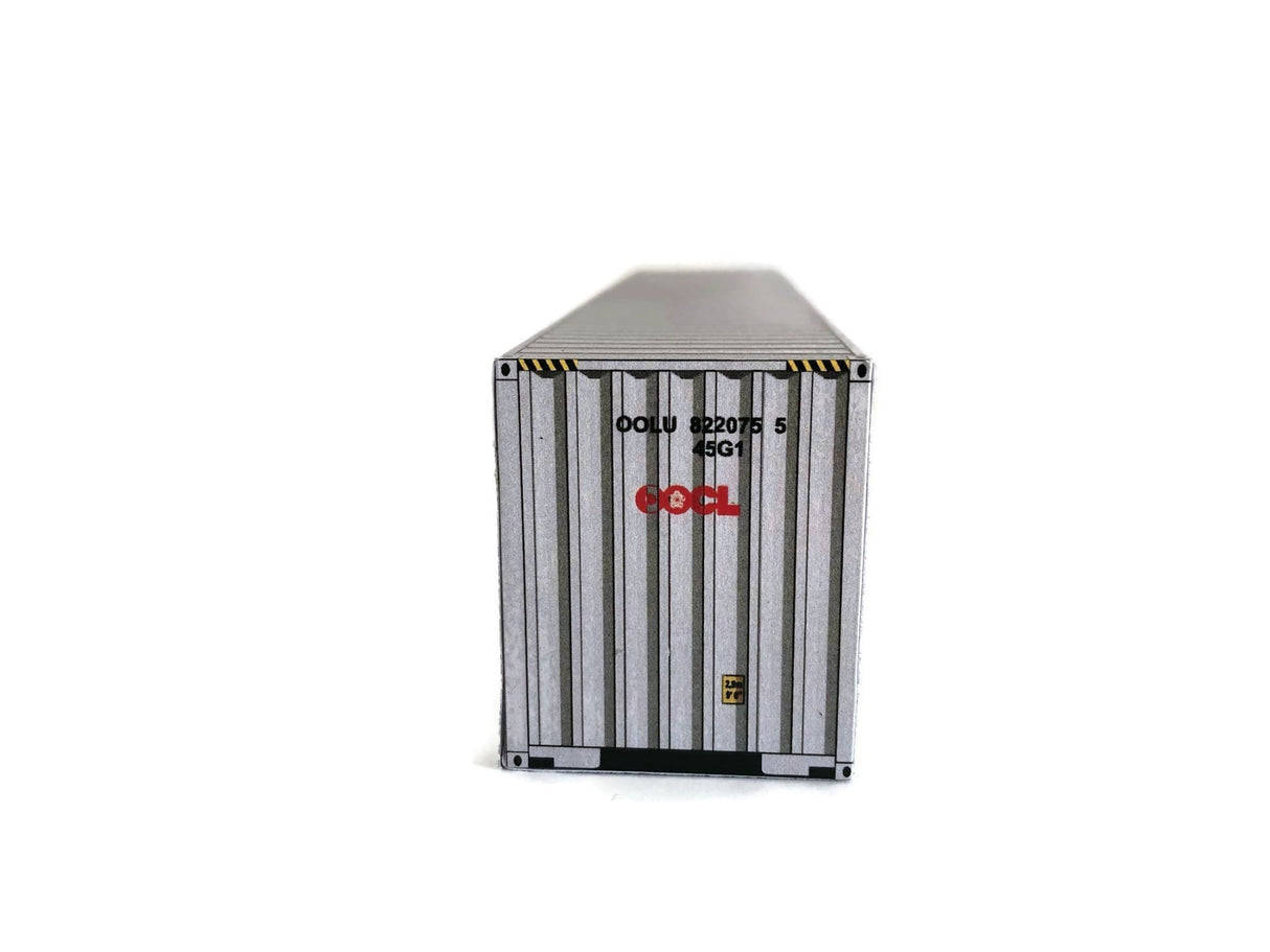CT007-OO 40ft OOCL Container Card Kit (Pack of 2) - OO/4mm/1:76