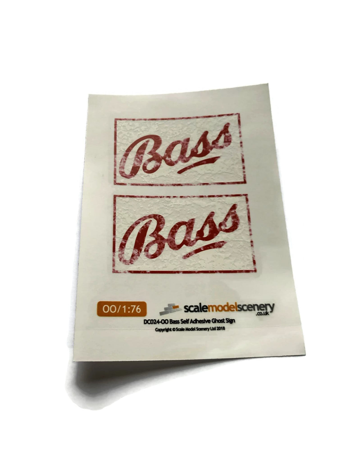 DC024-OO Bass Brewery Ghost Sign - Self Adhesive Transfer - OO/4mm/1:76