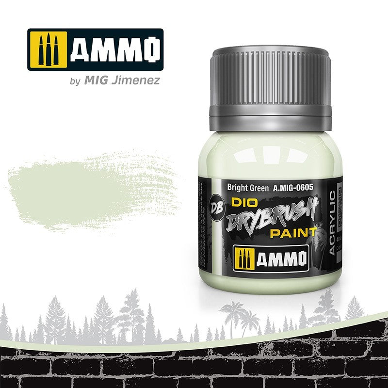 AMMO Dio Dry Brush Acrylic Paints by Mig Jimenez - Range of 54 Colours