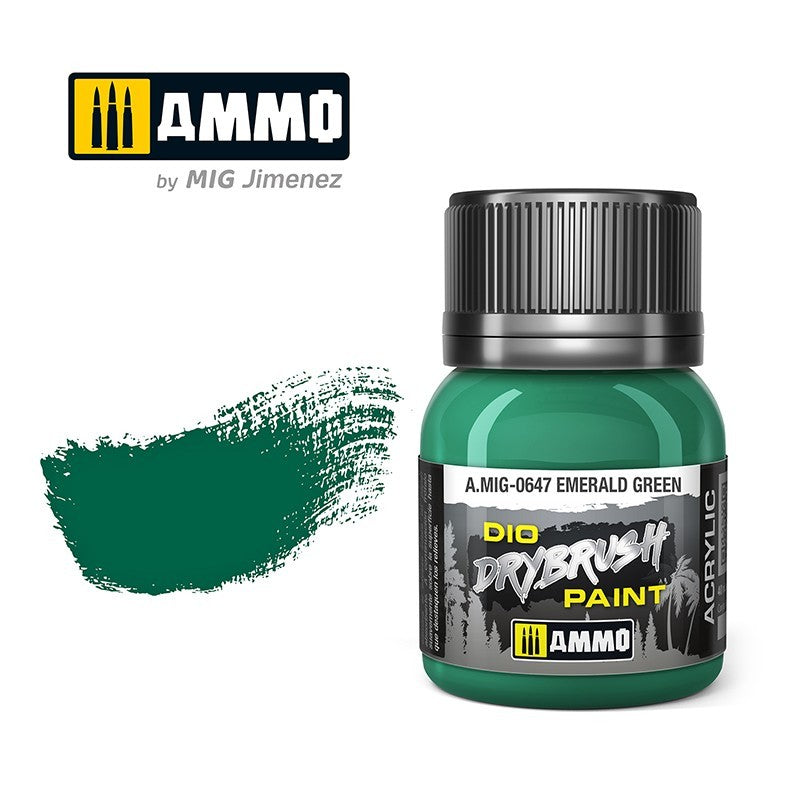 AMMO Dio Dry Brush Acrylic Paints by Mig Jimenez - Range of 54 Colours