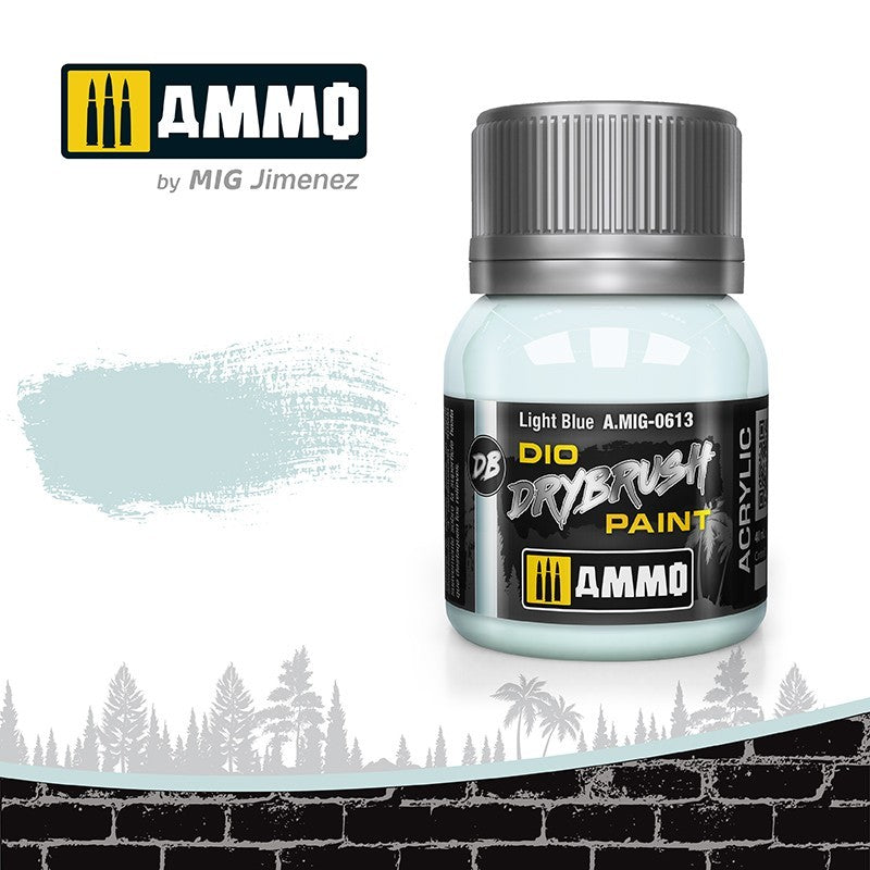 AMMO Dio Dry Brush Acrylic Paints by Mig Jimenez - Range of 54 Colours