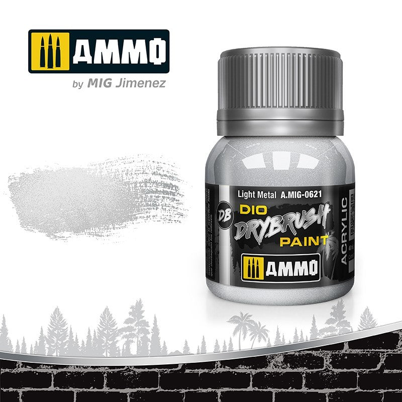 AMMO Dio Dry Brush Acrylic Paints by Mig Jimenez - Range of 54 Colours