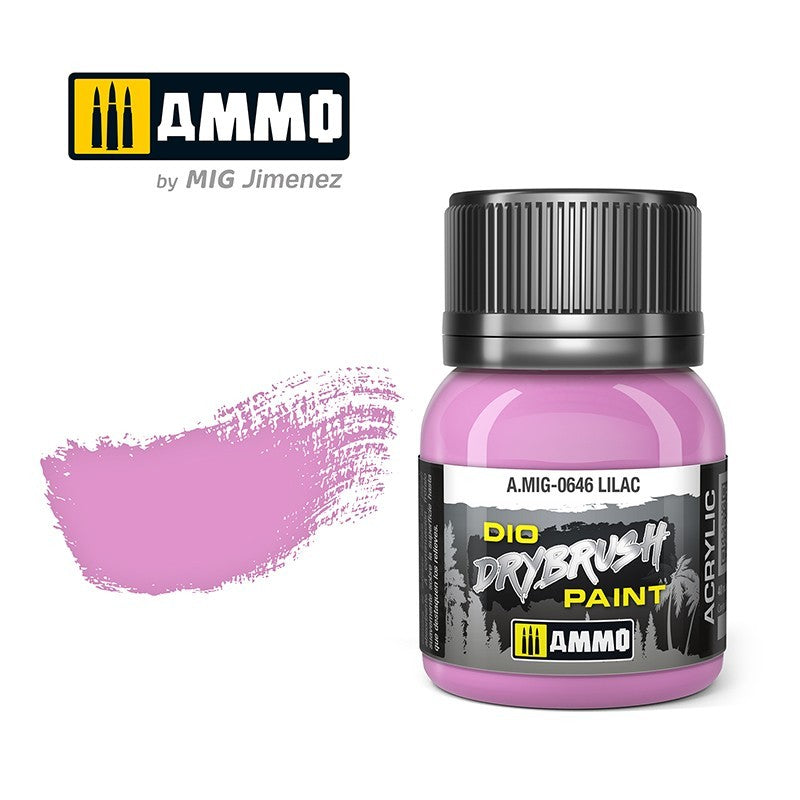 AMMO Dio Dry Brush Acrylic Paints by Mig Jimenez - Range of 54 Colours
