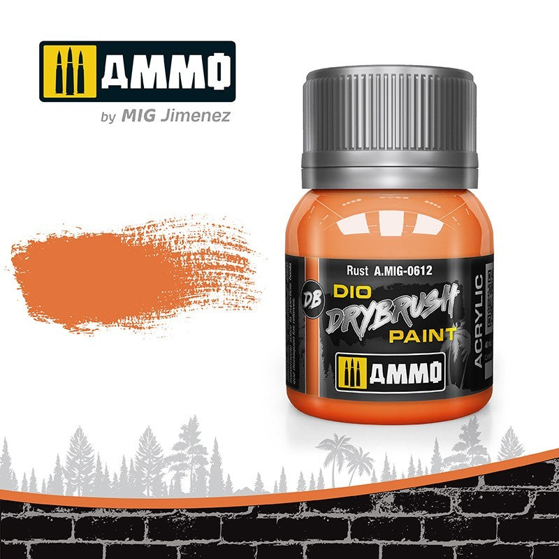 AMMO Dio Dry Brush Acrylic Paints by Mig Jimenez - Range of 54 Colours