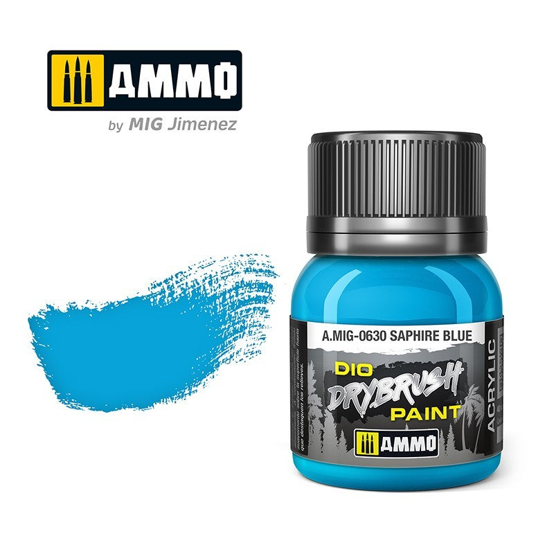 AMMO Dio Dry Brush Acrylic Paints by Mig Jimenez - Range of 54 Colours