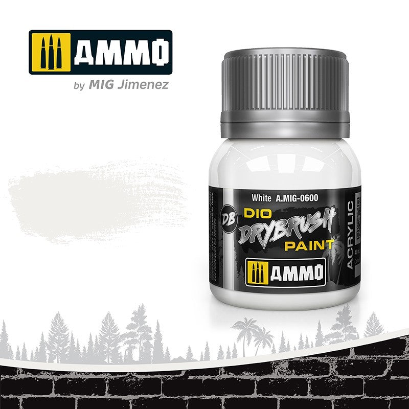 AMMO Dio Dry Brush Acrylic Paints by Mig Jimenez - Range of 54 Colours