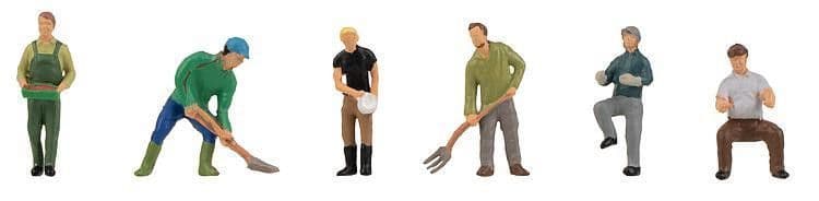 FA151643 Faller Farmers (Pack of 6) - HO/OO