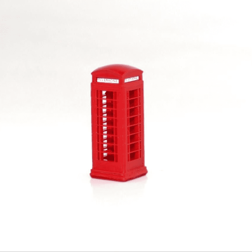 Gaugemaster GM461 Traditional Red Telephone Box - OO/4mm/1:76