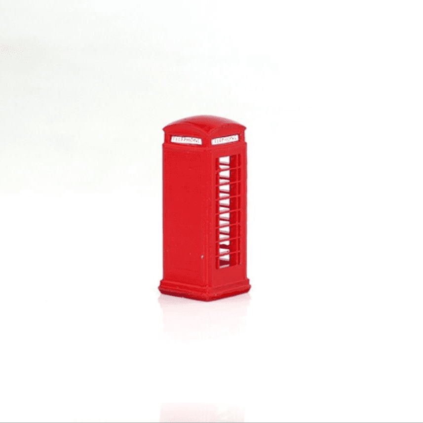 Gaugemaster GM461 Traditional Red Telephone Box - OO/4mm/1:76