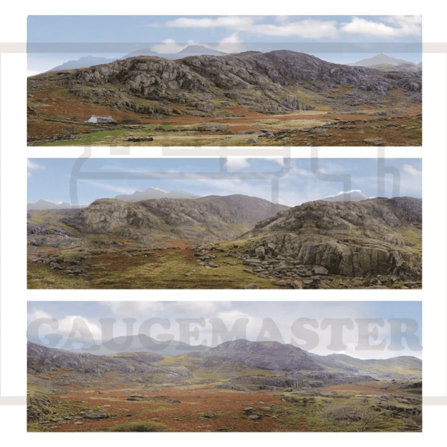 Gaugemaster GM710 Mountains Scene (Large Backscene) OO/HO