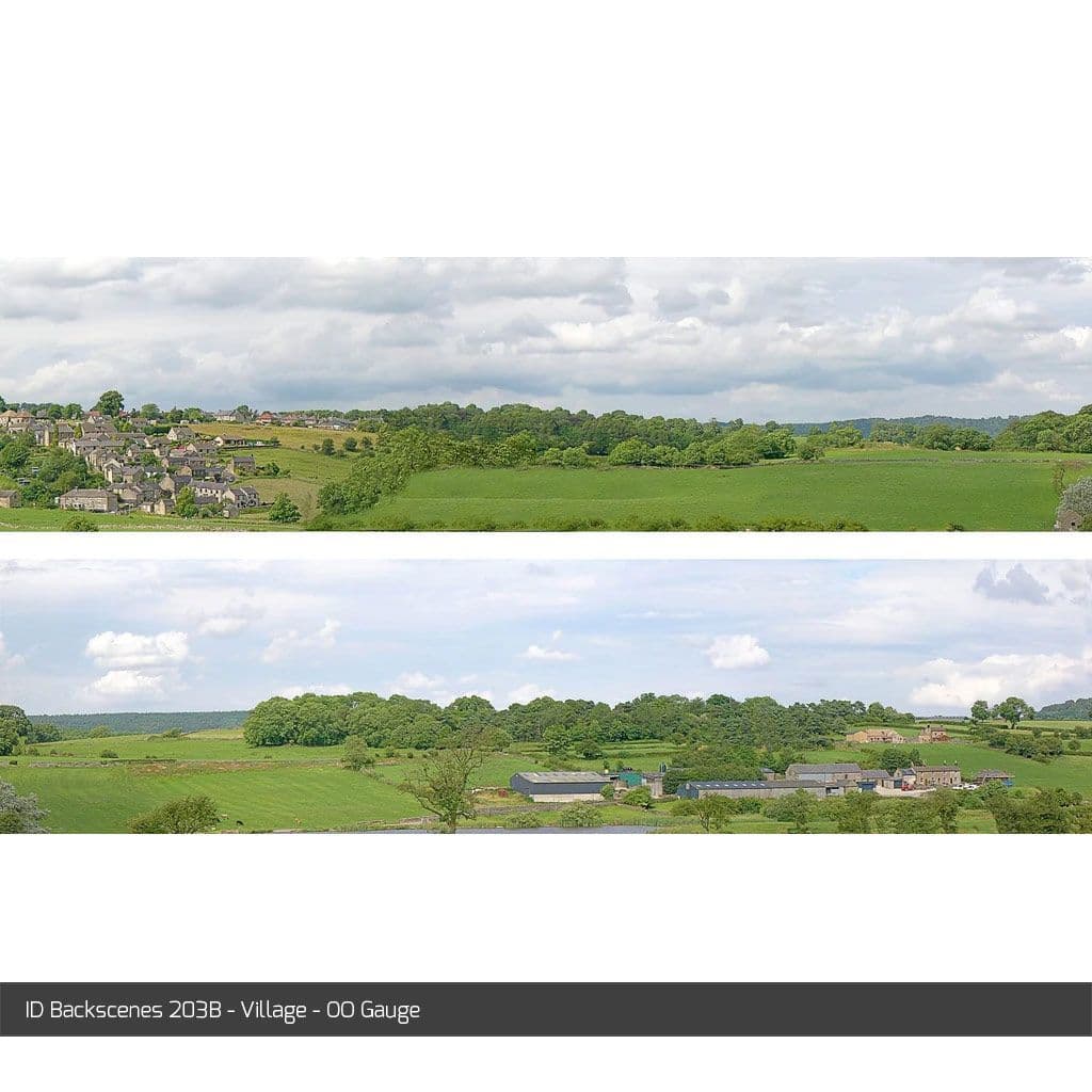 ID Backscenes 203B Village OO/HO 15" Backscene