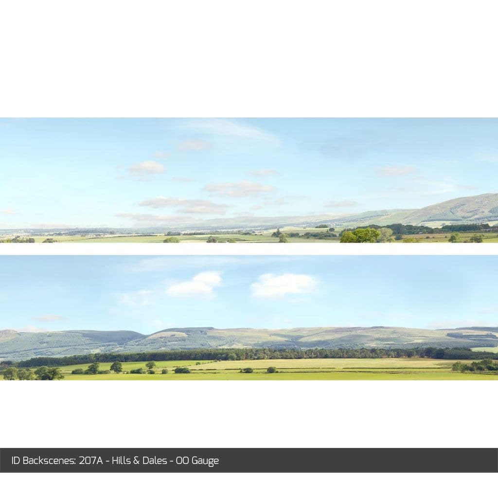 ID Backscenes 207A Hills & Dales OO/HO 15" Backscene (1)