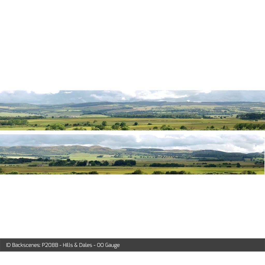 ID Backscenes P208B Hills & Dales OO/HO 9" Backscene