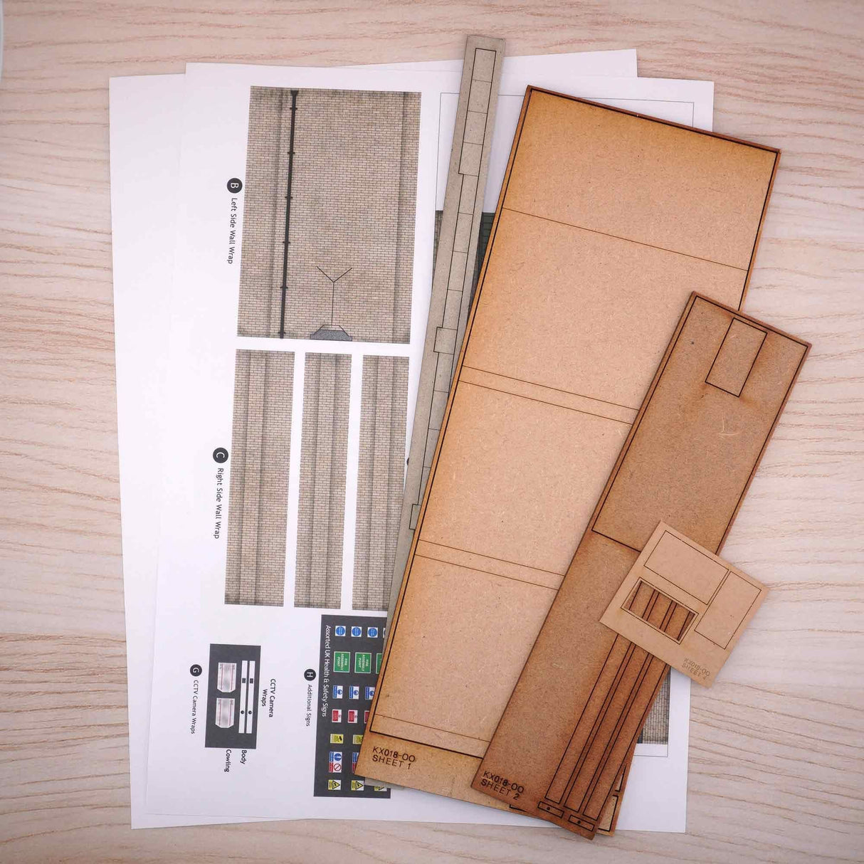 KX018-OO Ultra-Low Relief Modern Industrial Unit - OO/4mm/1:76