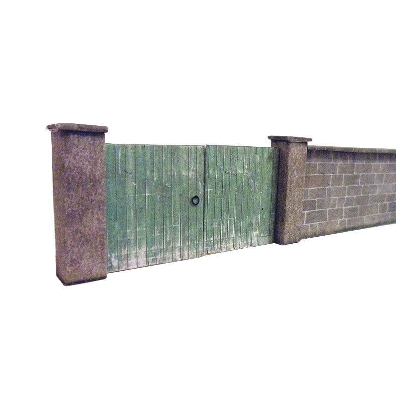 KX021-OO 6ft Dressed Stone Wall & Gates OO/4mm/1:76