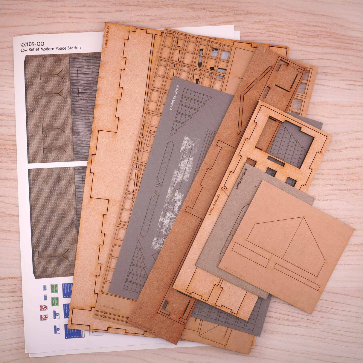 KX109-OO Low Relief Police Station - OO/4mm/1:76