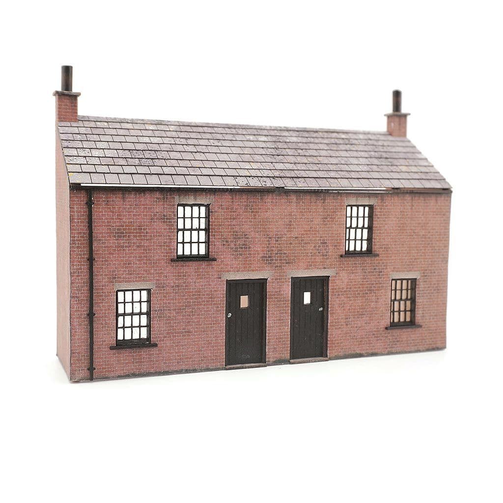 KX115-OO Low Relief Workers Cottages (Fronts) - OO/4mm/1:76