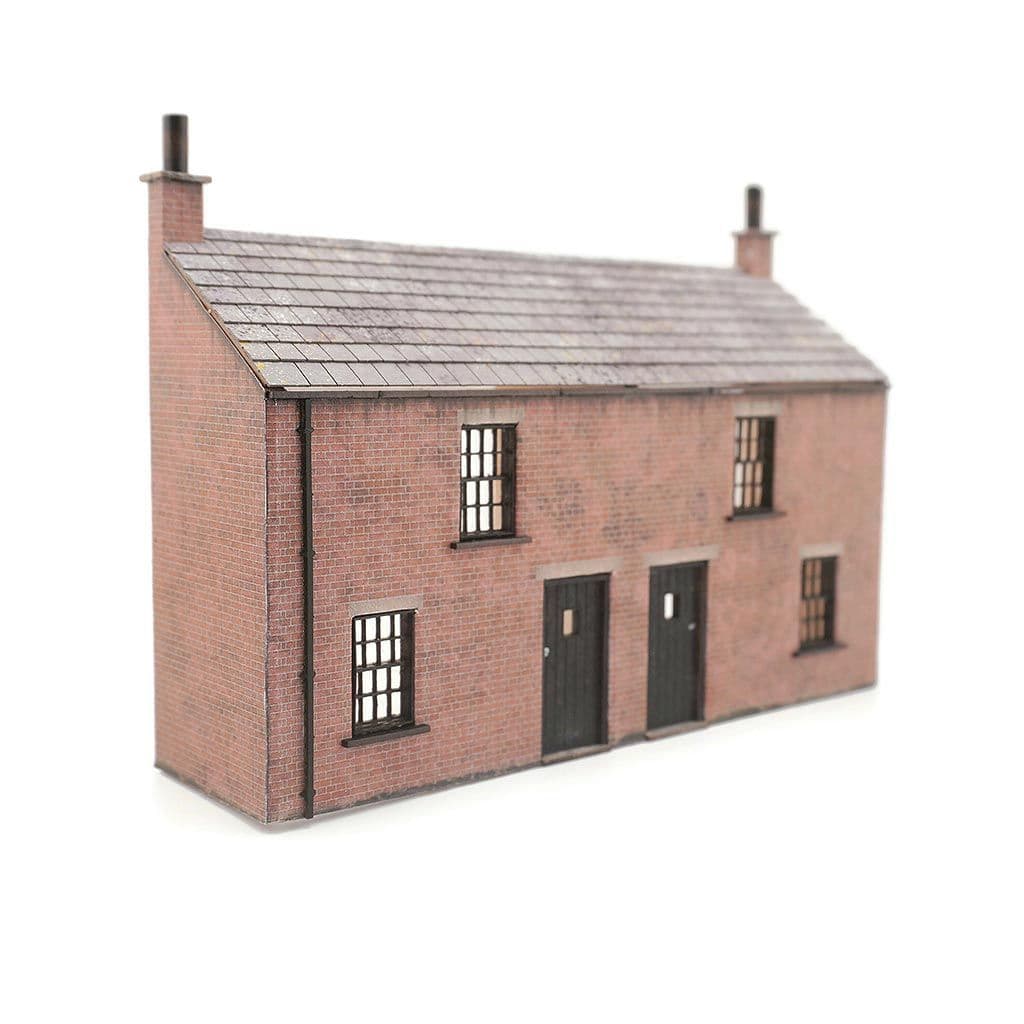 KX115-OO Low Relief Workers Cottages (Fronts) - OO/4mm/1:76