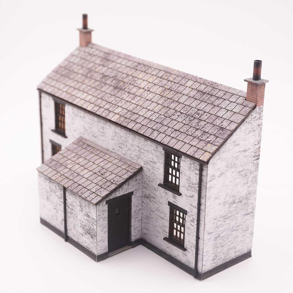 KX116-OO Low Relief Workers Cottages (Backs) - OO/4mm/1:76
