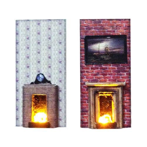 LX010-OO Laser Cut Fireplaces With Flickering LEDs OO/4mm/1:76
