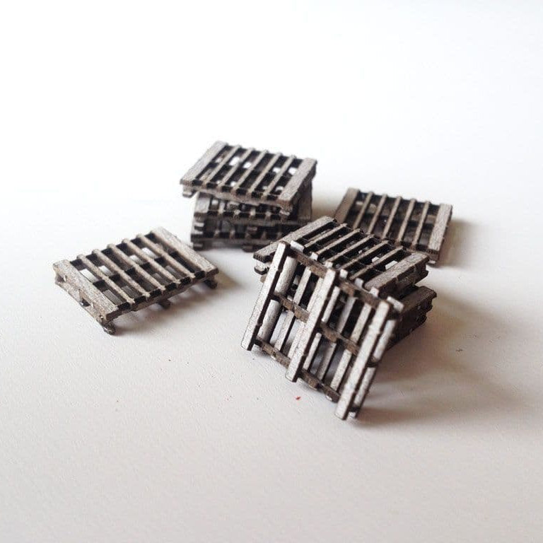 LX022-OO Laser Cut 4ft Pallets (Pack of 12) OO/4mm/1:76