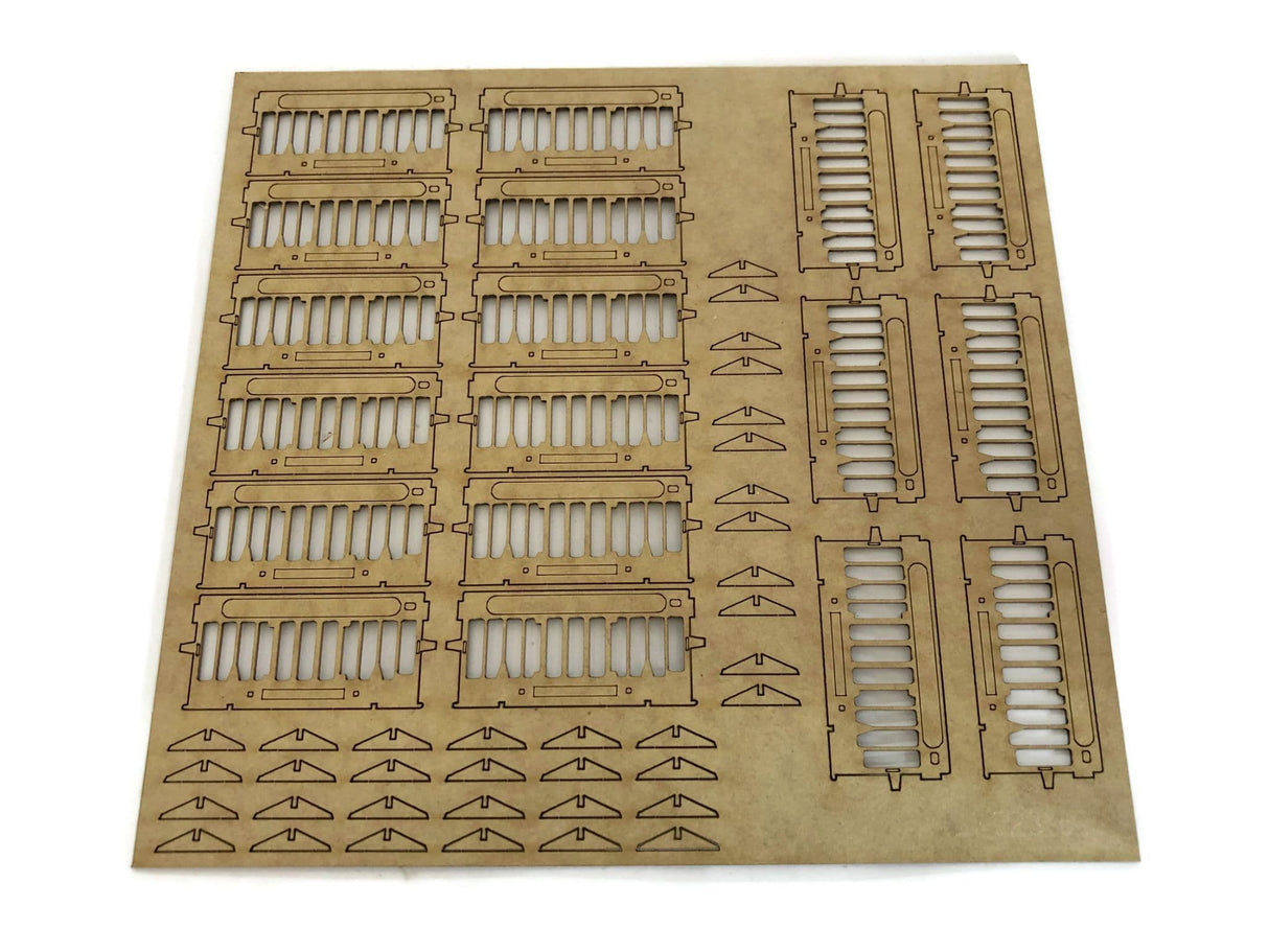 LX023-O Laser Cut Roadworks Safety Barriers (Pack of 15) - O / 7mm / 1:43