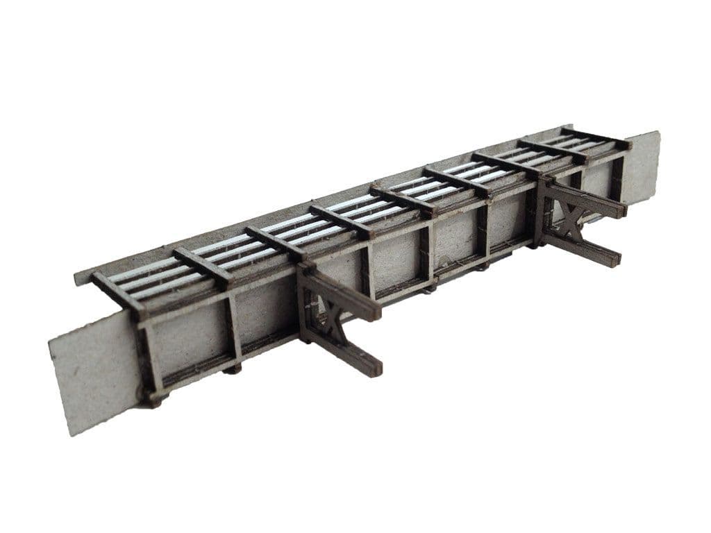 LX027-OO Laser Cut Small Footbridge Extension OO/4mm/1:76