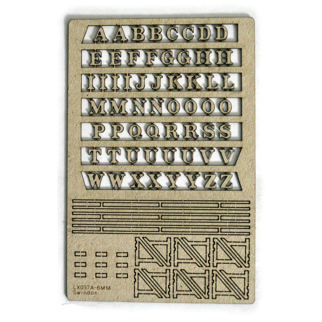 LX037-6mm Laser Cut Lettering 6mm