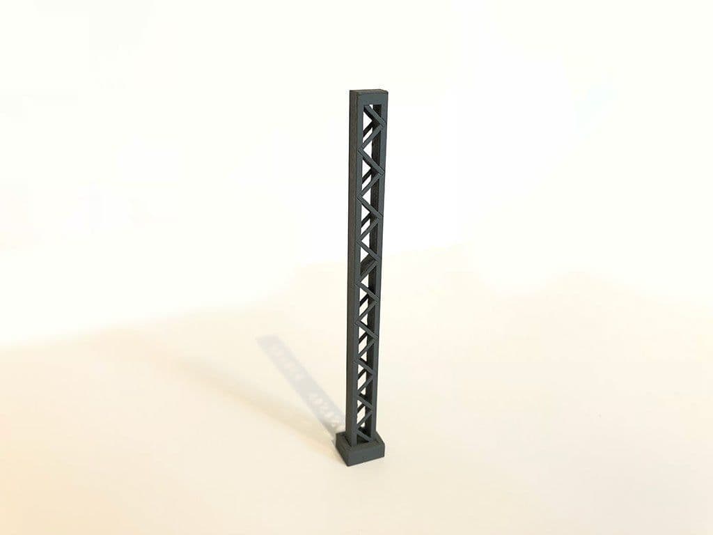 LX050-OO Laser Cut Lattice Catenary OHLE Masts (Pack B) OO/4mm/1:76