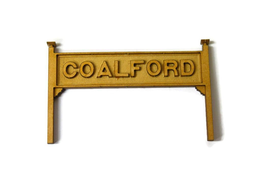 LX052-OO Laser Cut Station Signs/Running Boards (Pack of 2) OO/4mm/1:76