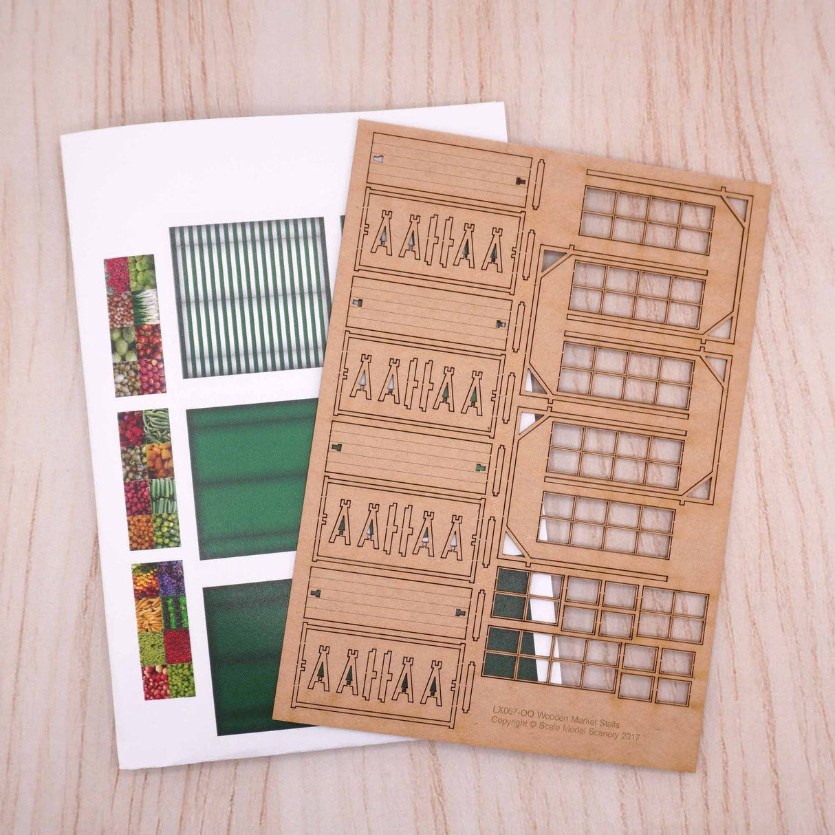 LX067-OO Market Stalls (Pack of 4) OO/4mm/1:76