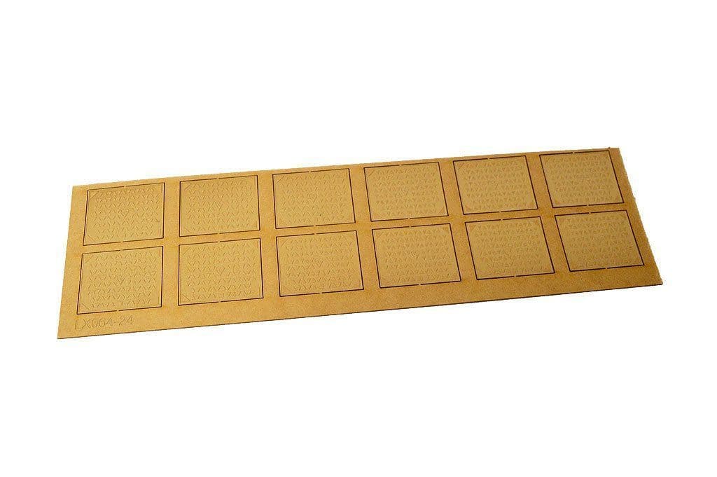 LX069-24 Laser Cut Rectangular Manholes 1:24