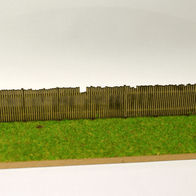 LX077-120 Laser Cut Old Wooden Fencing For TT:120