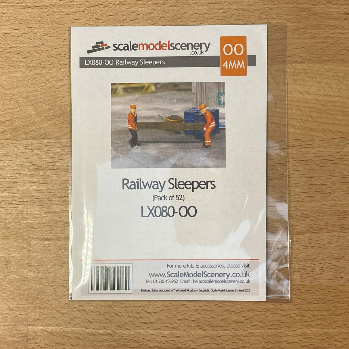 LX080-OO Railway Sleepers OO/4mm/1:76